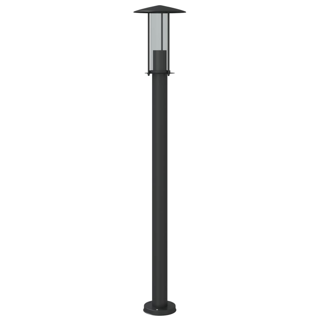 vidaXL Lampă exterioară de podea, negru, 100 cm, oțel inoxidabil vidaXL Lampă exterioară de podea, negru, 100 cm, oțel inoxidabil