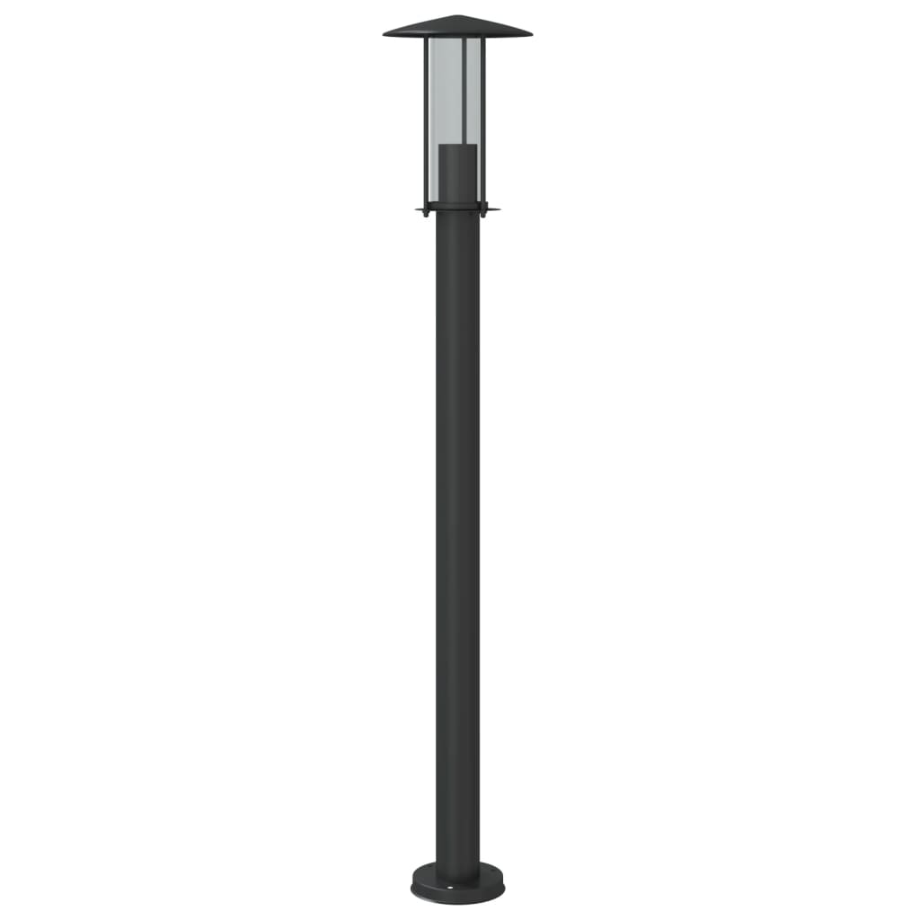 vidaXL Lămpi de podea de exterior 3 buc. negru 100 cm oțel inoxidabil vidaXL Lămpi de podea de exterior 3 buc. negru 100 cm oțel inoxidabil