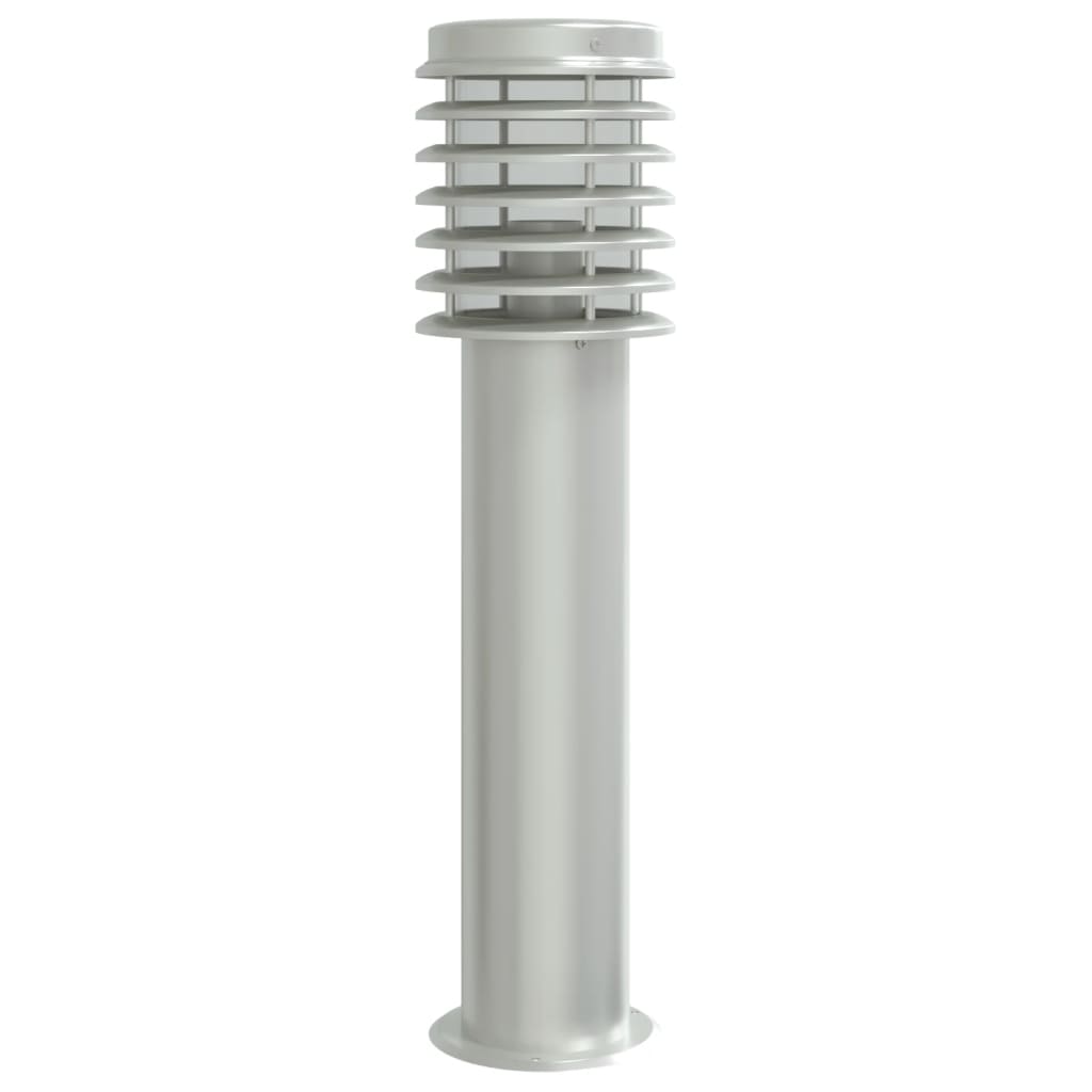 vidaXL Lampă exterioară de podea, argintiu, 60 cm, oțel inoxidabil vidaXL Lampă exterioară de podea, argintiu, 60 cm, oțel inoxidabil
