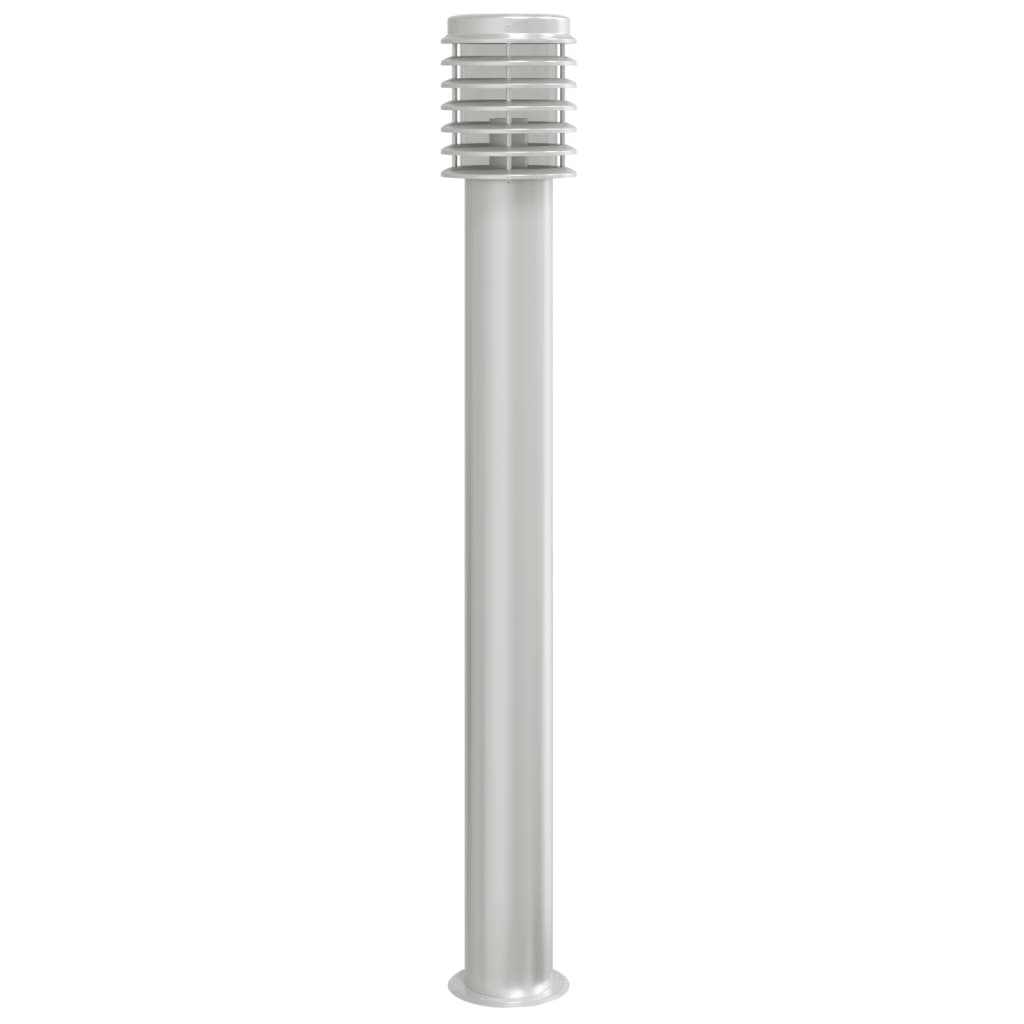 vidaXL Lampă exterioară de podea, argintiu, 110 cm, oțel inoxidabil vidaXL Lampă exterioară de podea, argintiu, 110 cm, oțel inoxidabil