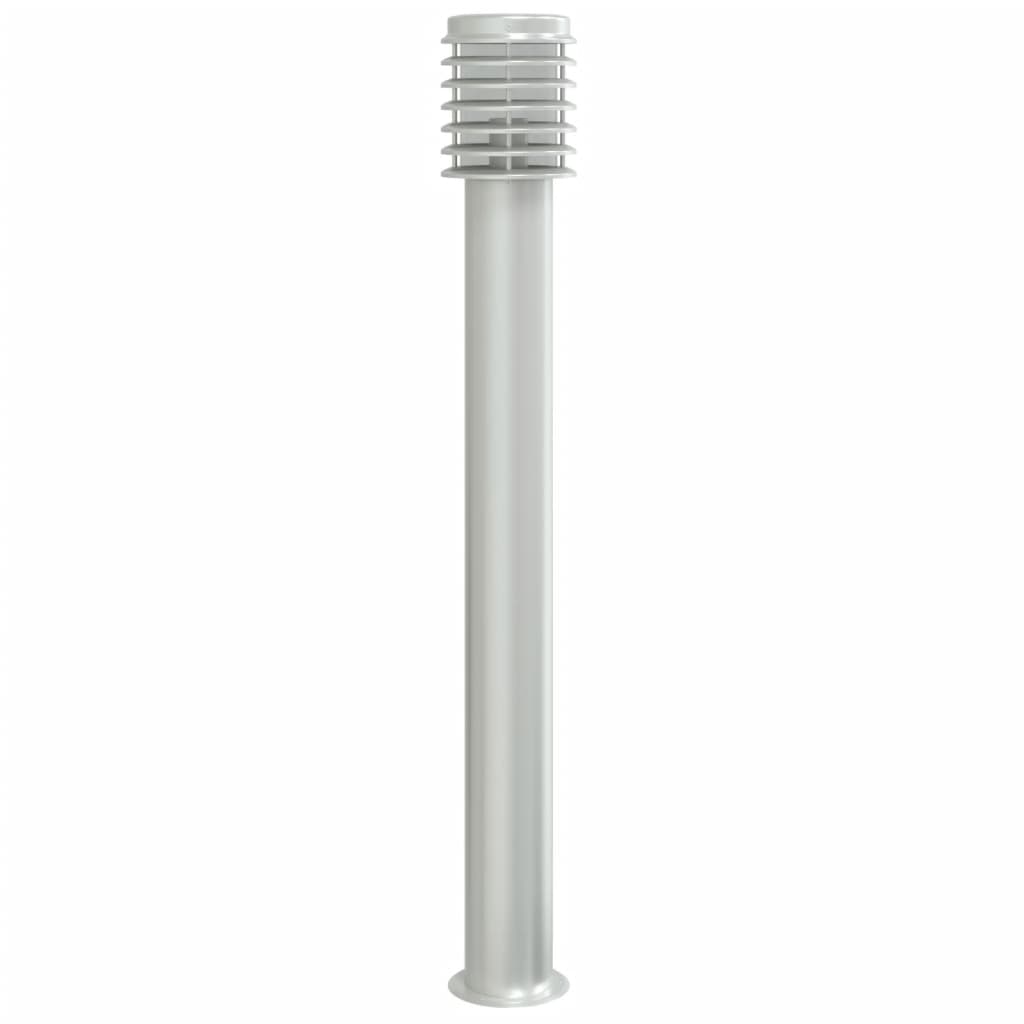 vidaXL Lămpi exterioare de podea 3 buc argintiu 110 cm oțel inoxidabil vidaXL Lămpi exterioare de podea 3 buc argintiu 110 cm oțel inoxidabil