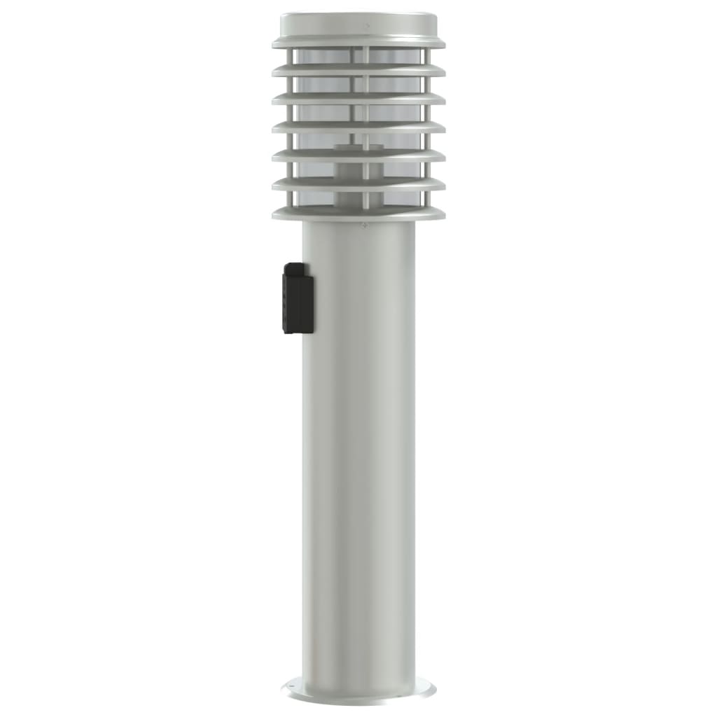 vidaXL Lămpi de podea de exterior 3 buc argintiu 60 cm oțel inoxidabil vidaXL Lămpi de podea de exterior 3 buc argintiu 60 cm oțel inoxidabil
