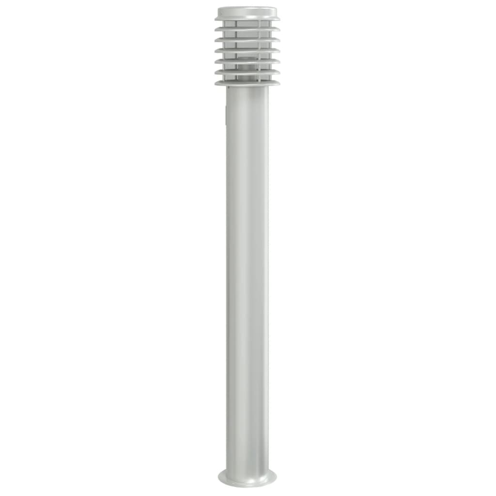 vidaXL Lămpi de podea de exterior 3 buc argintiu 110cm oțel inoxidabil vidaXL Lămpi de podea de exterior 3 buc argintiu 110cm oțel inoxidabil