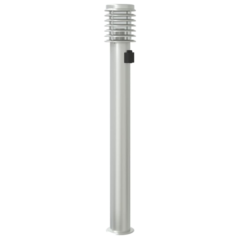 vidaXL Lămpi de podea de exterior 3 buc argintiu 110cm oțel inoxidabil vidaXL Lămpi de podea de exterior 3 buc argintiu 110cm oțel inoxidabil