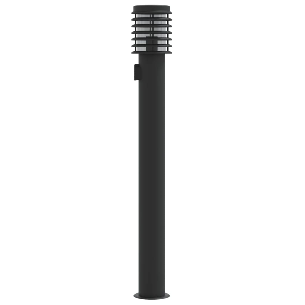 vidaXL Lămpi de podea de exterior 3 buc negru 110 cm oțel inoxidabil vidaXL Lămpi de podea de exterior 3 buc negru 110 cm oțel inoxidabil