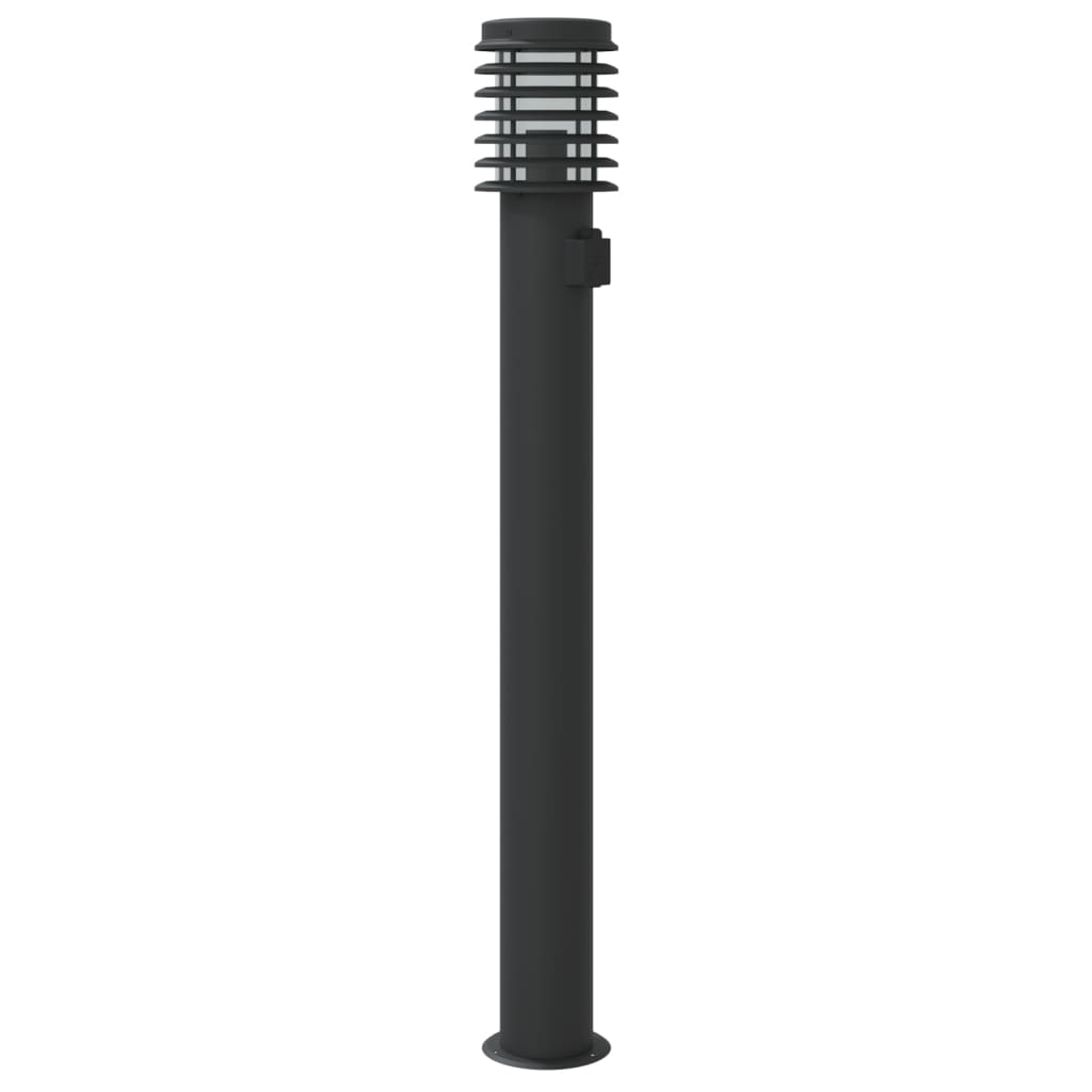 vidaXL Lămpi de podea de exterior 3 buc negru 110 cm oțel inoxidabil vidaXL Lămpi de podea de exterior 3 buc negru 110 cm oțel inoxidabil