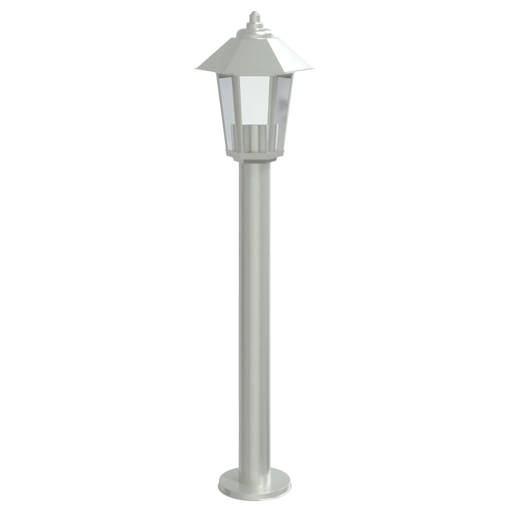 vidaXL Lampă exterioară de podea, argintiu, 80 cm, oțel inoxidabil vidaXL Lampă exterioară de podea, argintiu, 80 cm, oțel inoxidabil