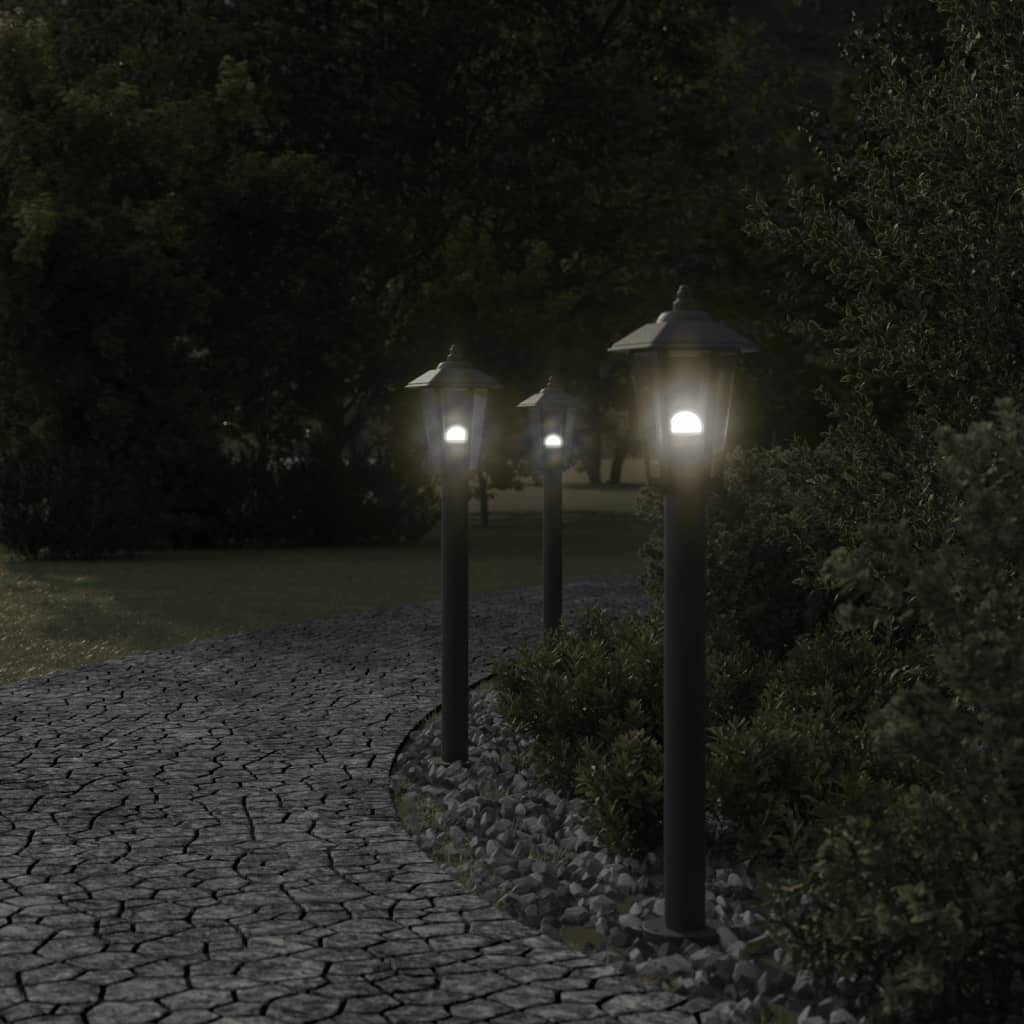vidaXL Lampă exterioară de podea, negru, 80 cm, oțel inoxidabil vidaXL Lampă exterioară de podea, negru, 80 cm, oțel inoxidabil