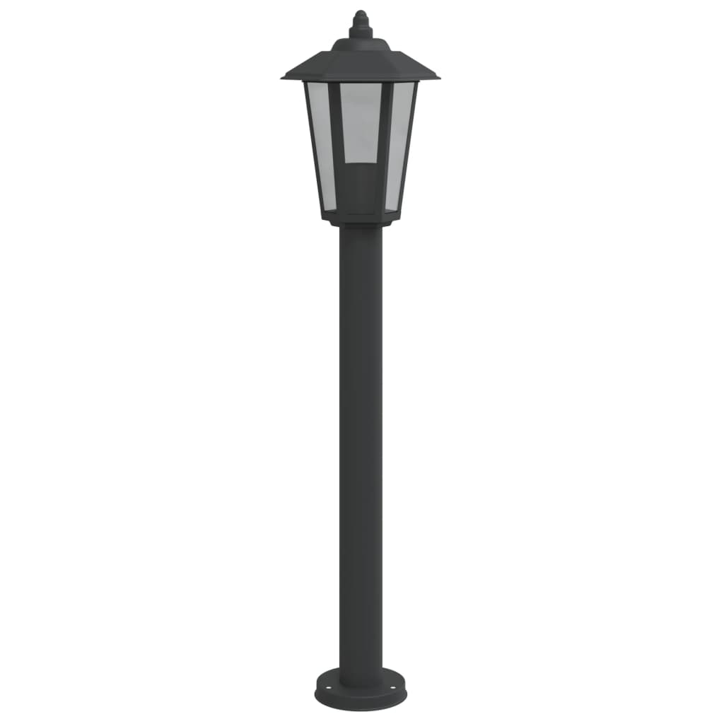 vidaXL Lampă exterioară de podea, negru, 80 cm, oțel inoxidabil vidaXL Lampă exterioară de podea, negru, 80 cm, oțel inoxidabil