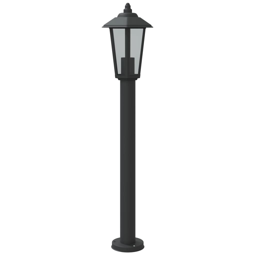 vidaXL Lampă exterioară de podea, negru, 80 cm, oțel inoxidabil vidaXL Lampă exterioară de podea, negru, 80 cm, oțel inoxidabil