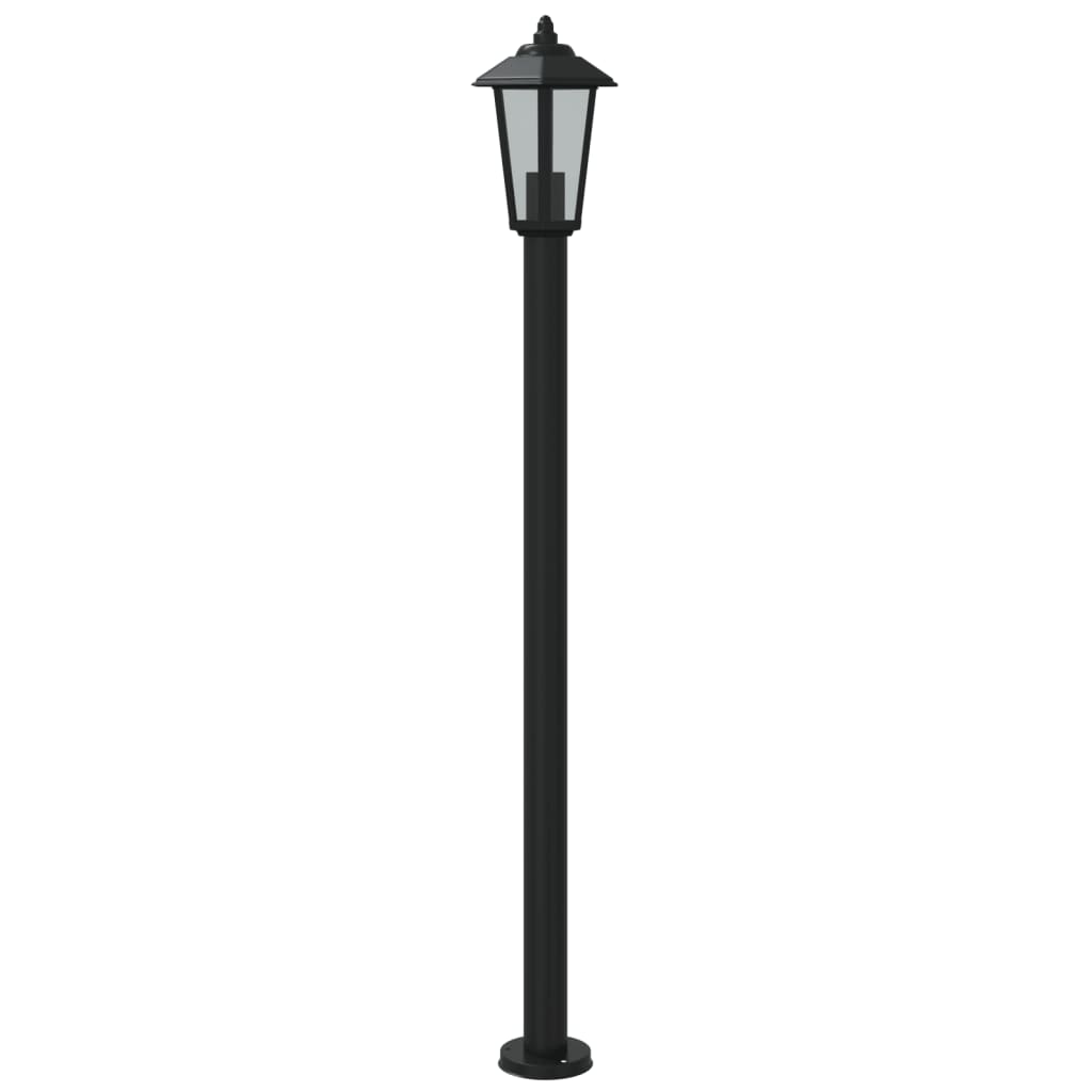 vidaXL Lampă exterioară de podea, negru, 120 cm, oțel inoxidabil vidaXL Lampă exterioară de podea, negru, 120 cm, oțel inoxidabil