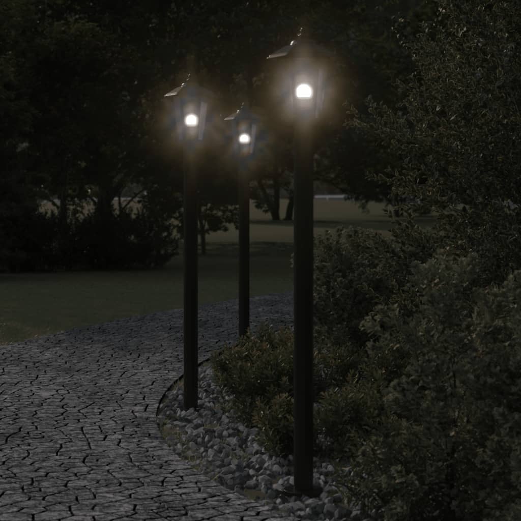 vidaXL Lampă exterioară de podea, negru, 120 cm, oțel inoxidabil vidaXL Lampă exterioară de podea, negru, 120 cm, oțel inoxidabil