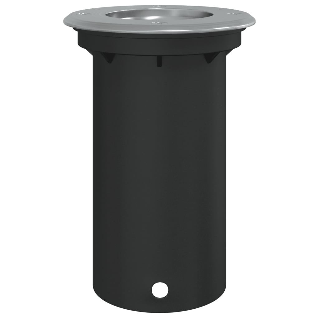vidaXL Lampă exterioară de sol, rotundă, negru, 10,5x10,5 cm, aluminiu vidaXL Lampă exterioară de sol, rotundă, negru, 10,5x10,5 cm, aluminiu
