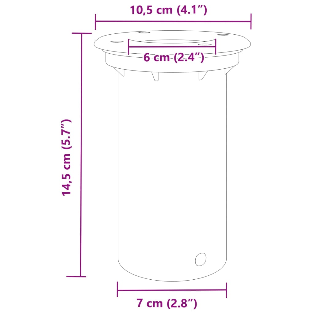 vidaXL Lampă exterioară de sol, rotundă, negru, 10,5x10,5 cm, aluminiu vidaXL Lampă exterioară de sol, rotundă, negru, 10,5x10,5 cm, aluminiu