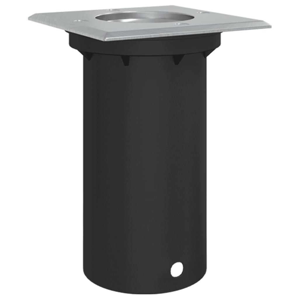 vidaXL Lampă exterioară de sol, pătrat, negru, 10,5x10,5 cm, aluminiu vidaXL Lampă exterioară de sol, pătrat, negru, 10,5x10,5 cm, aluminiu