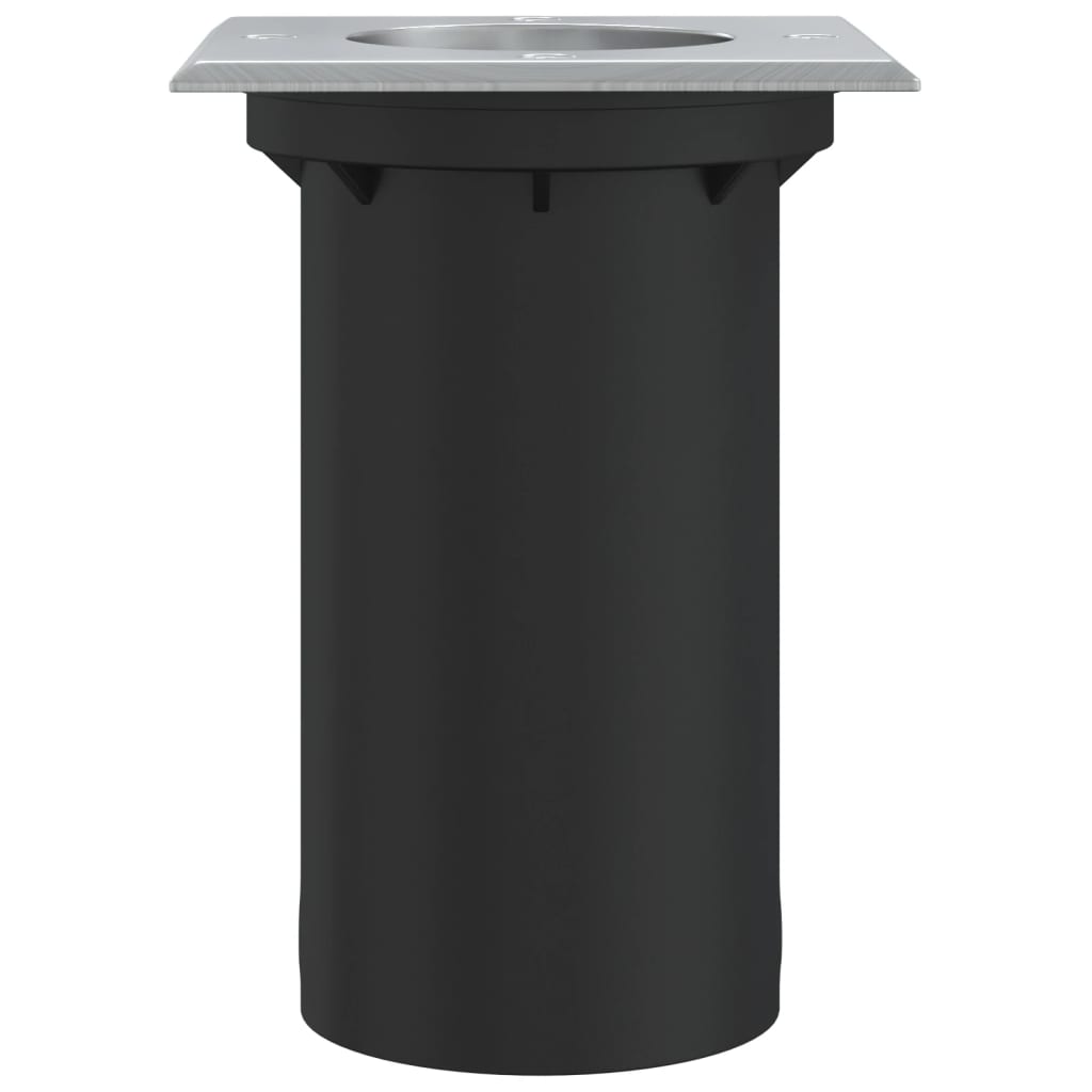 vidaXL Lampă exterioară de sol, pătrat, negru, 10,5x10,5 cm, aluminiu vidaXL Lampă exterioară de sol, pătrat, negru, 10,5x10,5 cm, aluminiu
