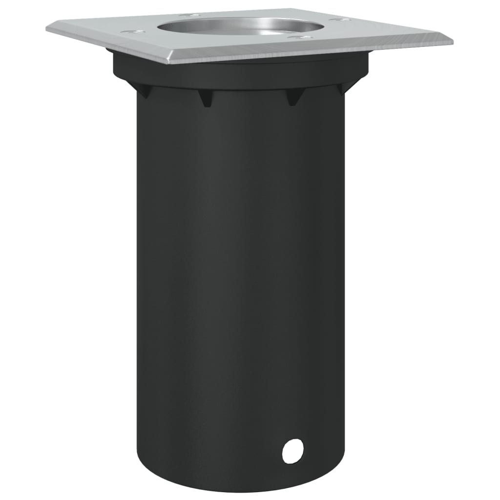 vidaXL Lampă exterioară de sol, pătrat, negru, 10,5x10,5 cm, aluminiu vidaXL Lampă exterioară de sol, pătrat, negru, 10,5x10,5 cm, aluminiu