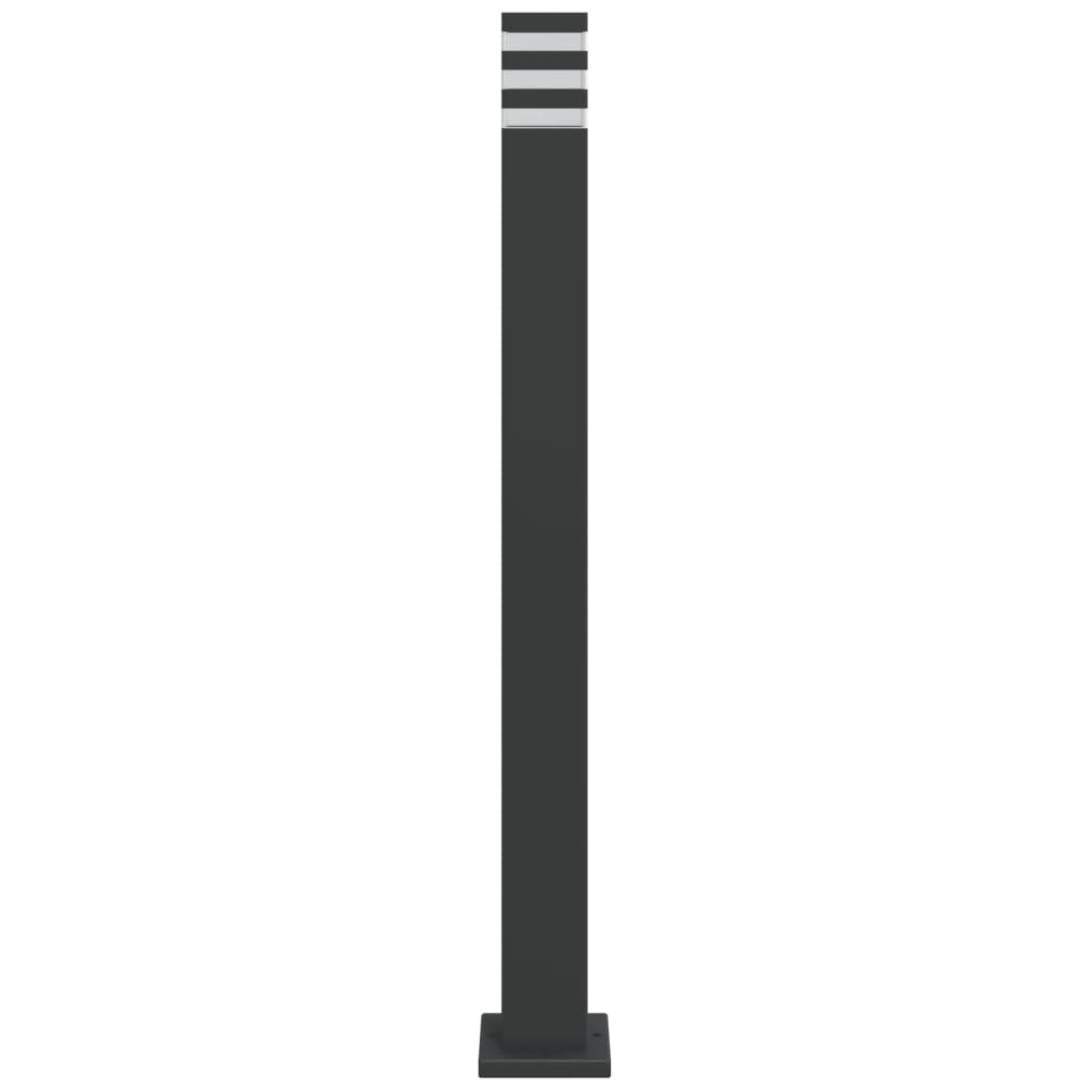vidaXL Lampă de podea de exterior, negru, 110 cm, aluminiu vidaXL Lampă de podea de exterior, negru, 110 cm, aluminiu