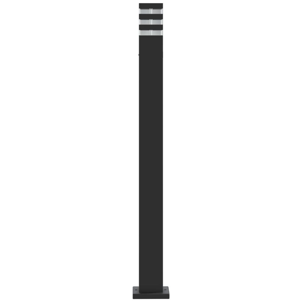 vidaXL Lampă de podea de exterior, negru, 110 cm, aluminiu vidaXL Lampă de podea de exterior, negru, 110 cm, aluminiu