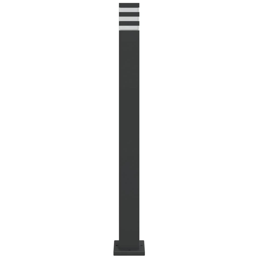 vidaXL Lămpi de podea de exterior, 3 buc., negru, 110 cm, aluminiu vidaXL Lămpi de podea de exterior, 3 buc., negru, 110 cm, aluminiu