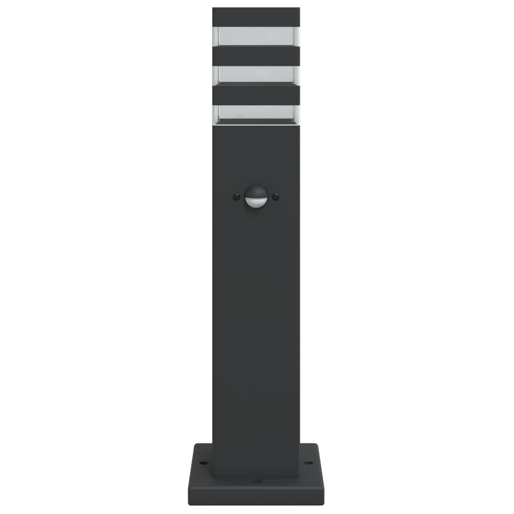vidaXL Lampă exterioară de podea cu senzor, negru, 50 cm, aluminiu vidaXL Lampă exterioară de podea cu senzor, negru, 50 cm, aluminiu