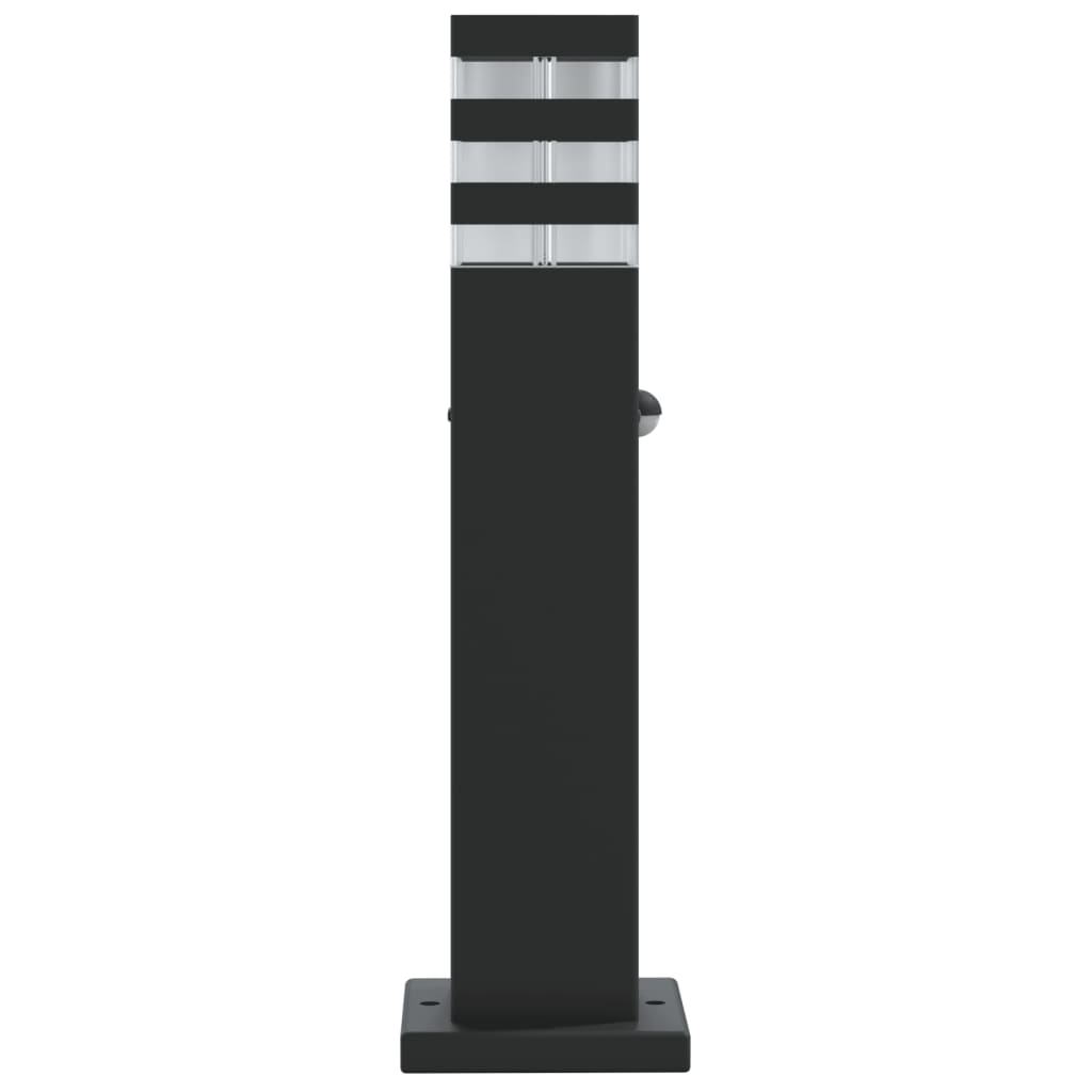vidaXL Lampă exterioară de podea cu senzor, negru, 50 cm, aluminiu vidaXL Lampă exterioară de podea cu senzor, negru, 50 cm, aluminiu