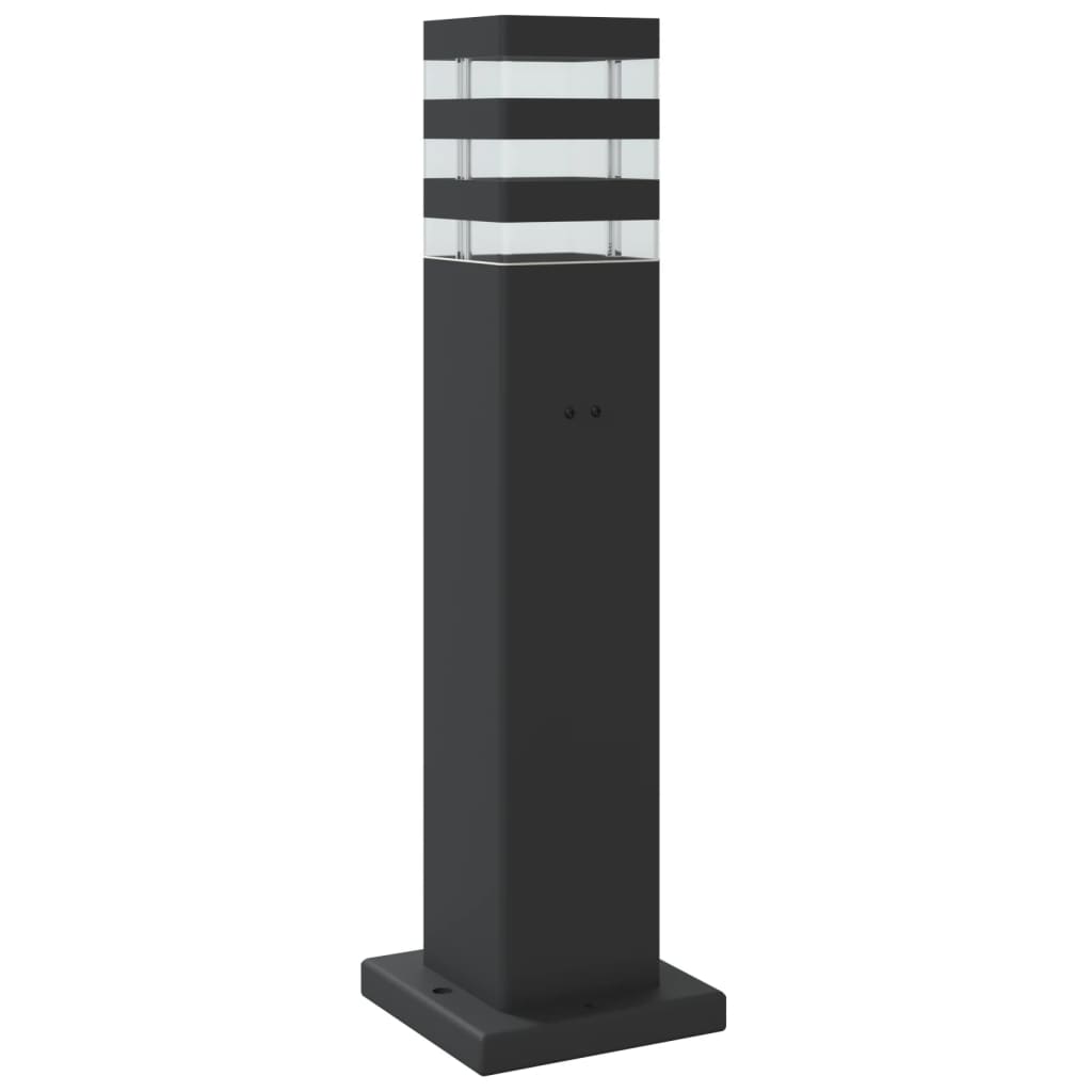 vidaXL Lampă exterioară de podea cu senzor, negru, 50 cm, aluminiu vidaXL Lampă exterioară de podea cu senzor, negru, 50 cm, aluminiu