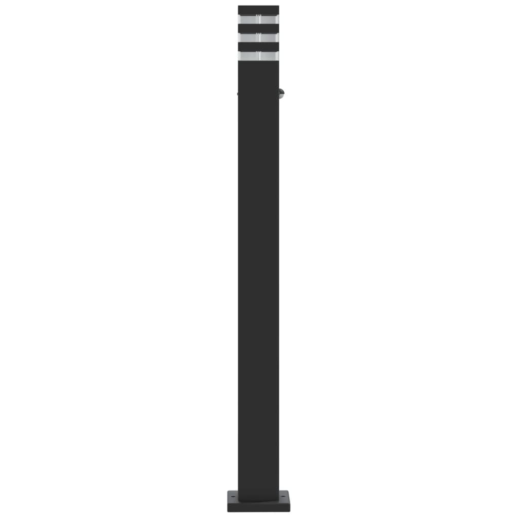 vidaXL Lampă exterioară de podea cu senzor, negru, 110 cm, aluminiu vidaXL Lampă exterioară de podea cu senzor, negru, 110 cm, aluminiu
