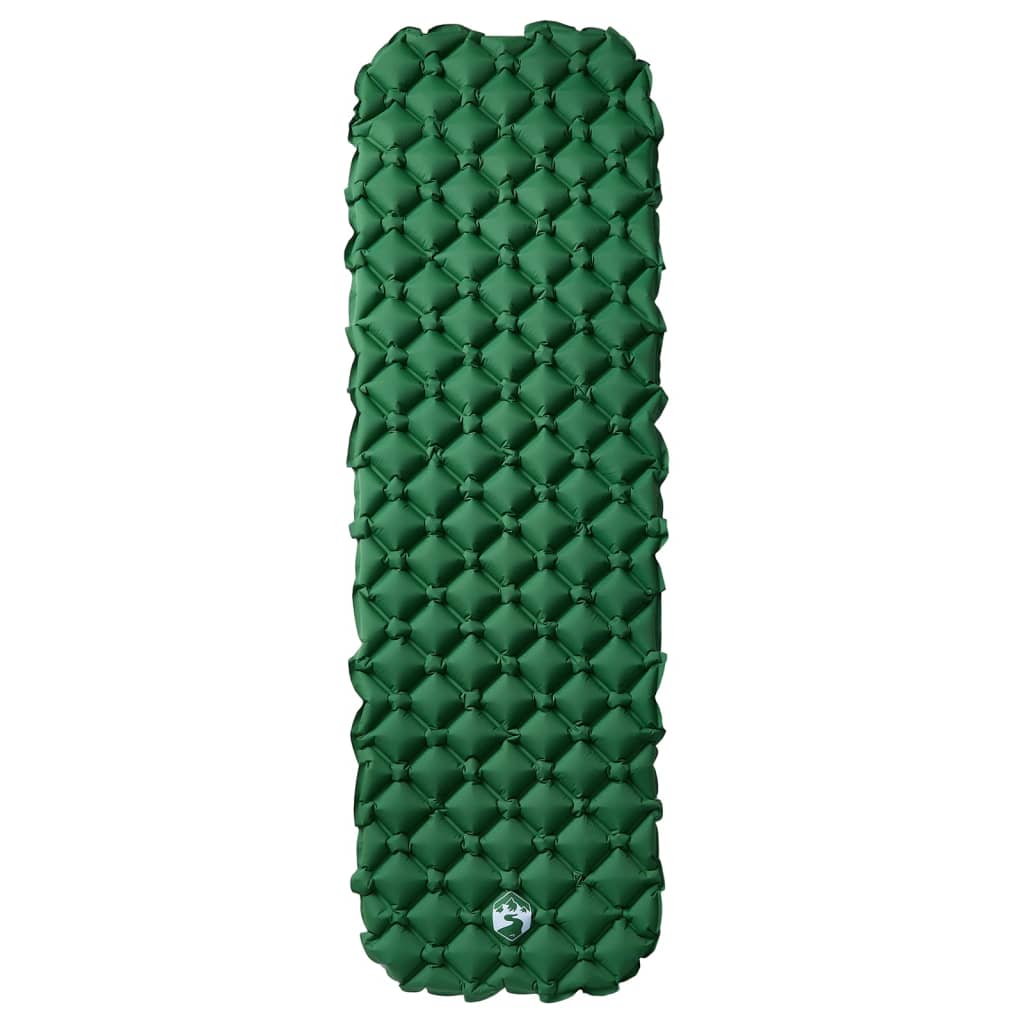 vidaXL Saltea gonflabilă de camping, 1 persoană, verde, 190x58x6 cm vidaXL Saltea gonflabilă de camping, 1 persoană, verde, 190x58x6 cm
