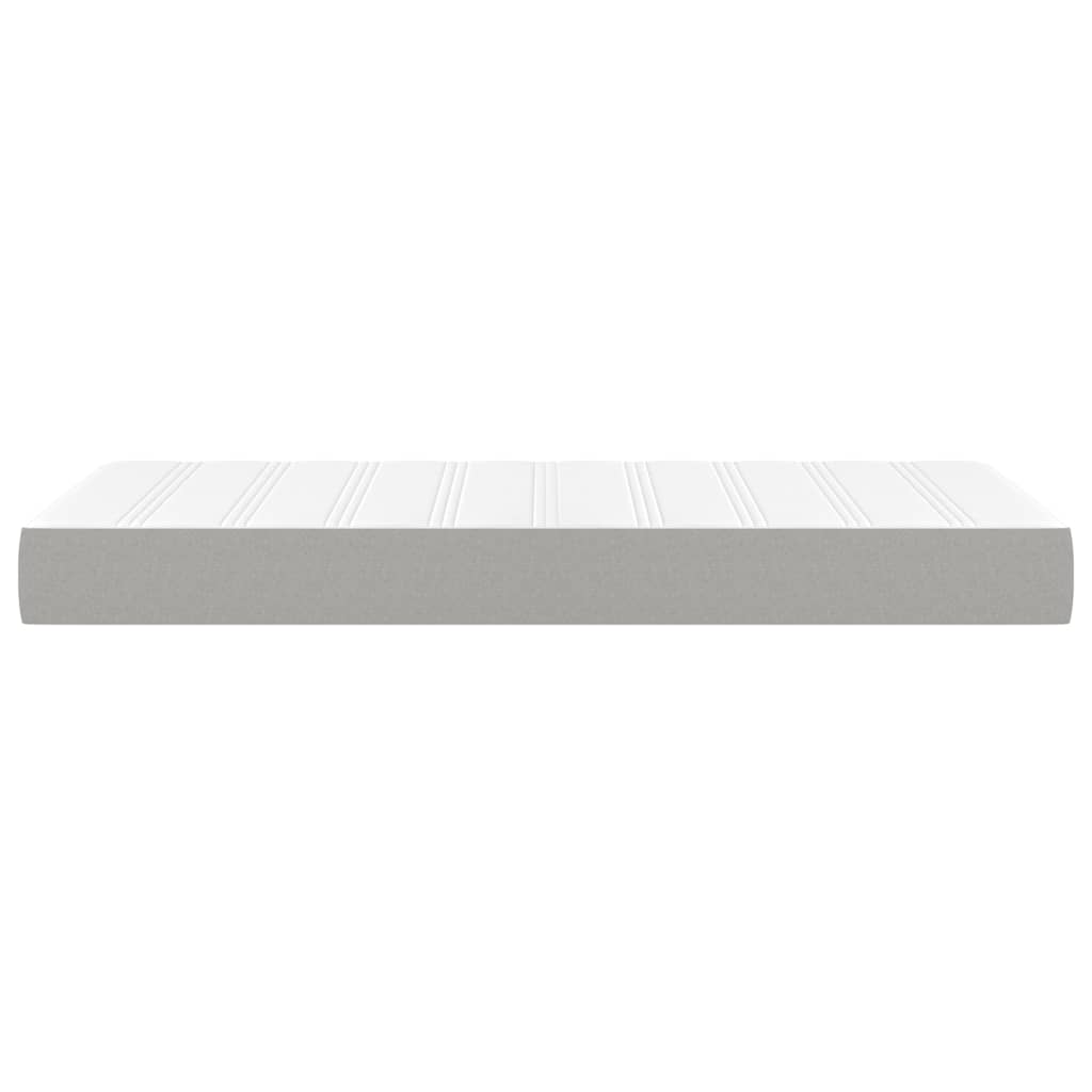 vidaXL Saltea de pat cu arcuri, gri deschis, 120x190x20 cm, textil vidaXL Saltea de pat cu arcuri, gri deschis, 120x190x20 cm, textil
