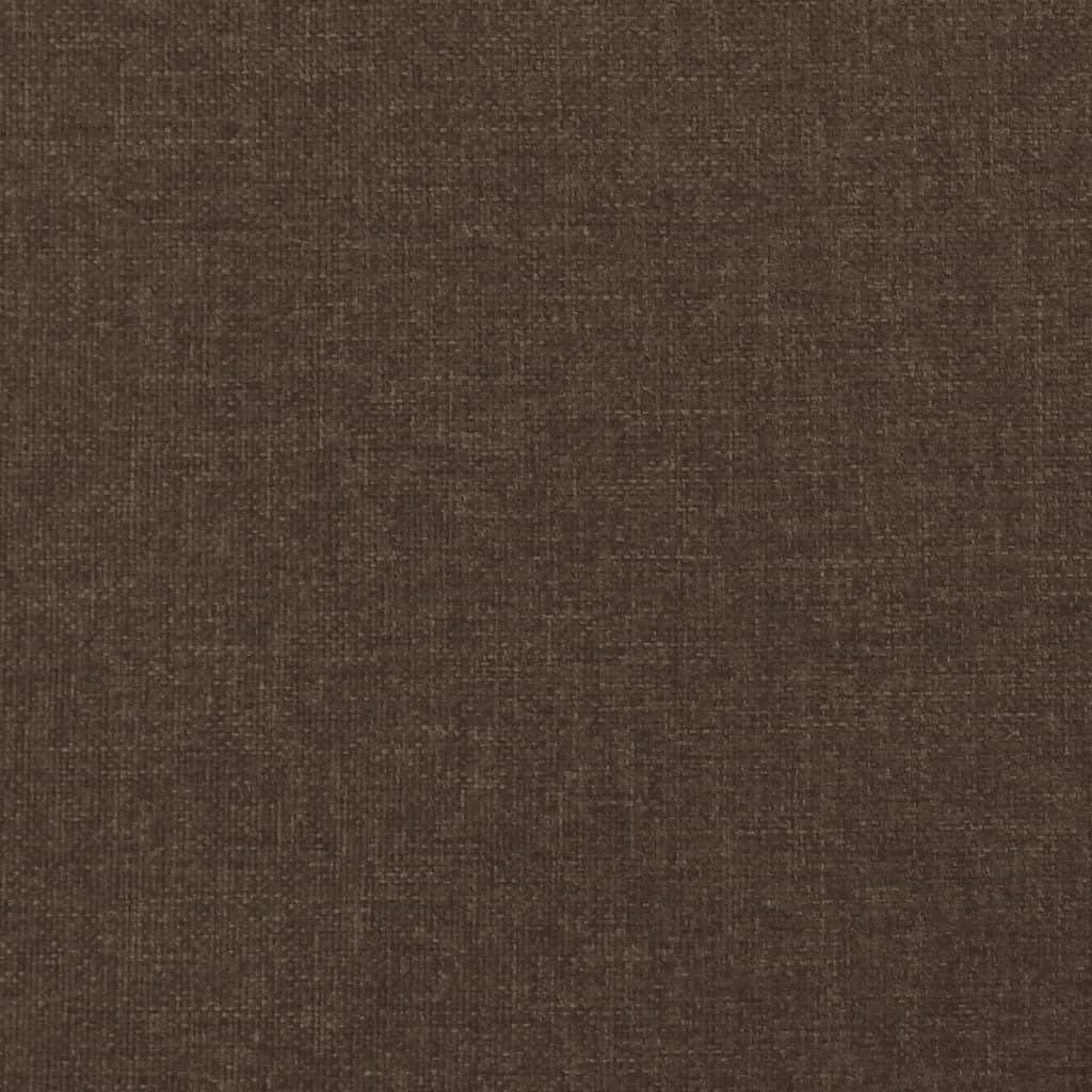 vidaXL Saltea de pat cu arcuri, maro închis, 120x190x20 cm, textil