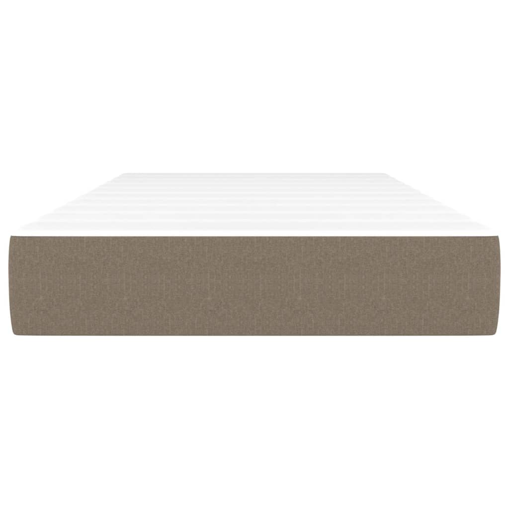vidaXL Saltea de pat cu arcuri, gri taupe, 120x190x20 cm, textil vidaXL Saltea de pat cu arcuri, gri taupe, 120x190x20 cm, textil