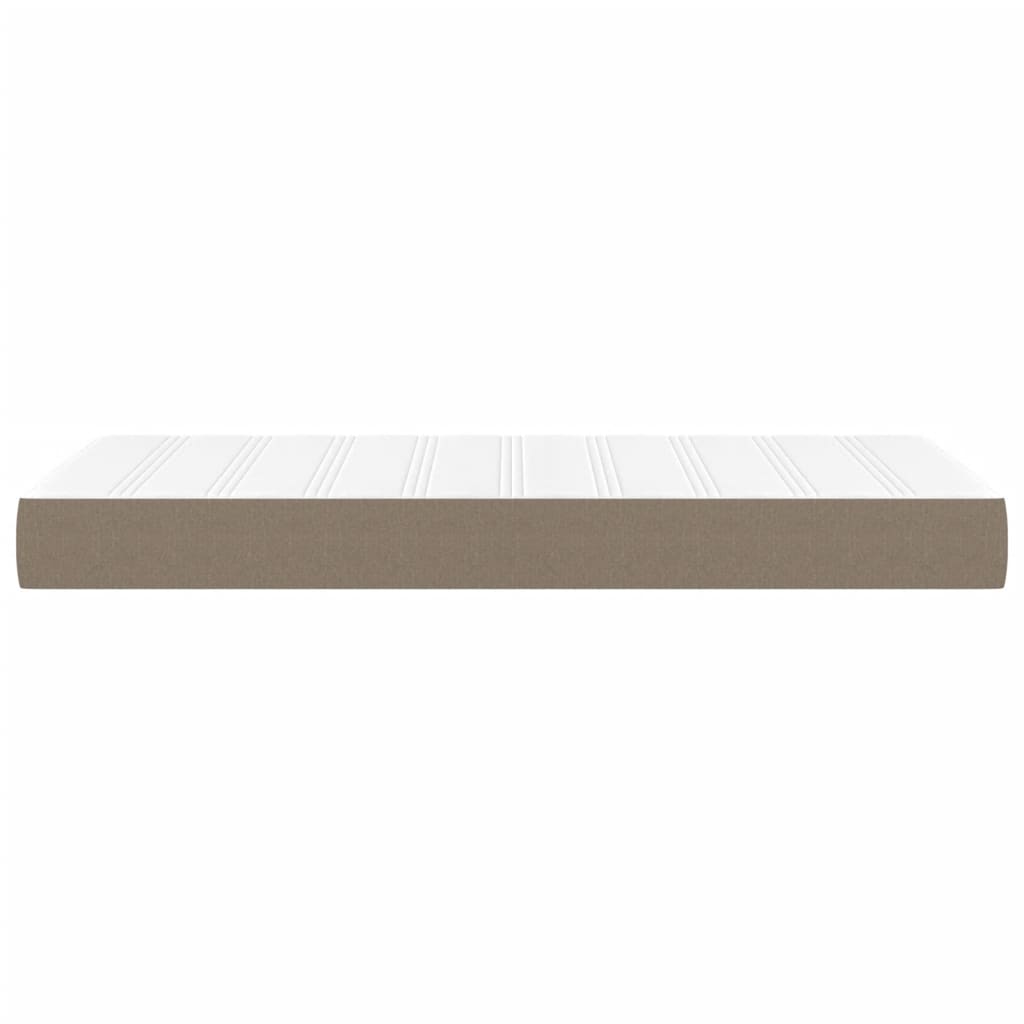 vidaXL Saltea de pat cu arcuri, gri taupe, 120x190x20 cm, textil vidaXL Saltea de pat cu arcuri, gri taupe, 120x190x20 cm, textil