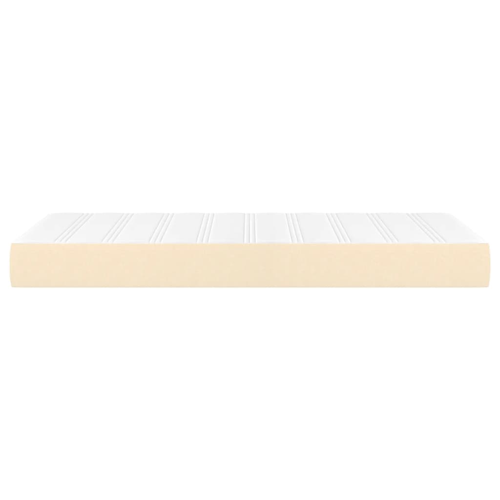 vidaXL Saltea de pat cu arcuri, crem, 120x190x20 cm, textil vidaXL Saltea de pat cu arcuri, crem, 120x190x20 cm, textil