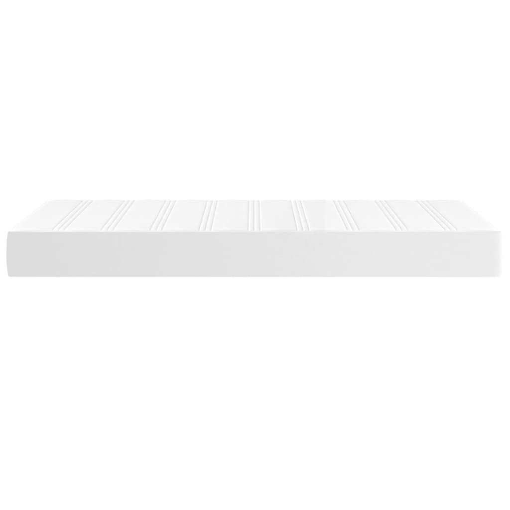 vidaXL Saltea de pat cu arcuri, alb, 120x190x20 cm, piele ecologică vidaXL Saltea de pat cu arcuri, alb, 120x190x20 cm, piele ecologică