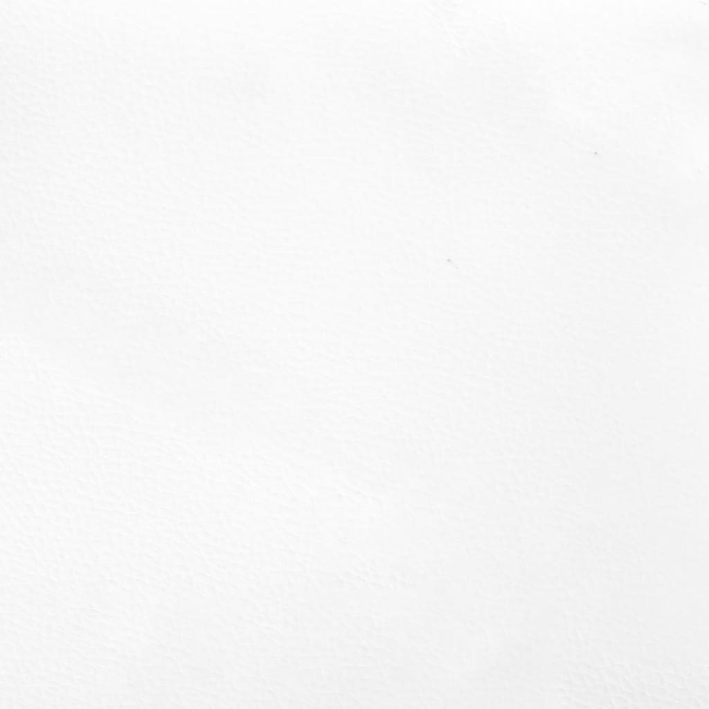 vidaXL Saltea de pat cu arcuri, alb, 120x190x20 cm, piele ecologică vidaXL Saltea de pat cu arcuri, alb, 120x190x20 cm, piele ecologică