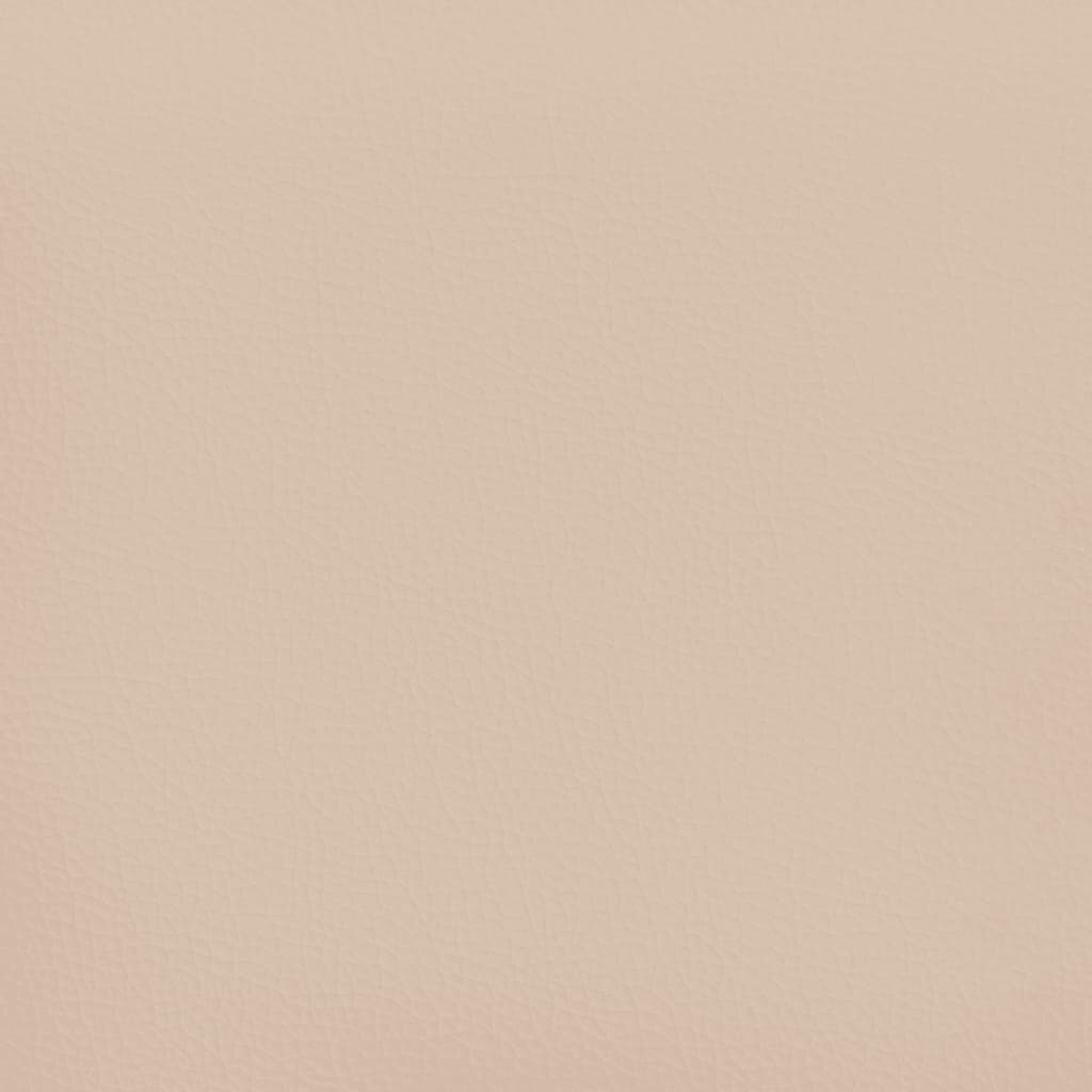 vidaXL Saltea de pat cu arcuri, cappuccino, 120x190x20 cm, piele eco vidaXL Saltea de pat cu arcuri, cappuccino, 120x190x20 cm, piele eco