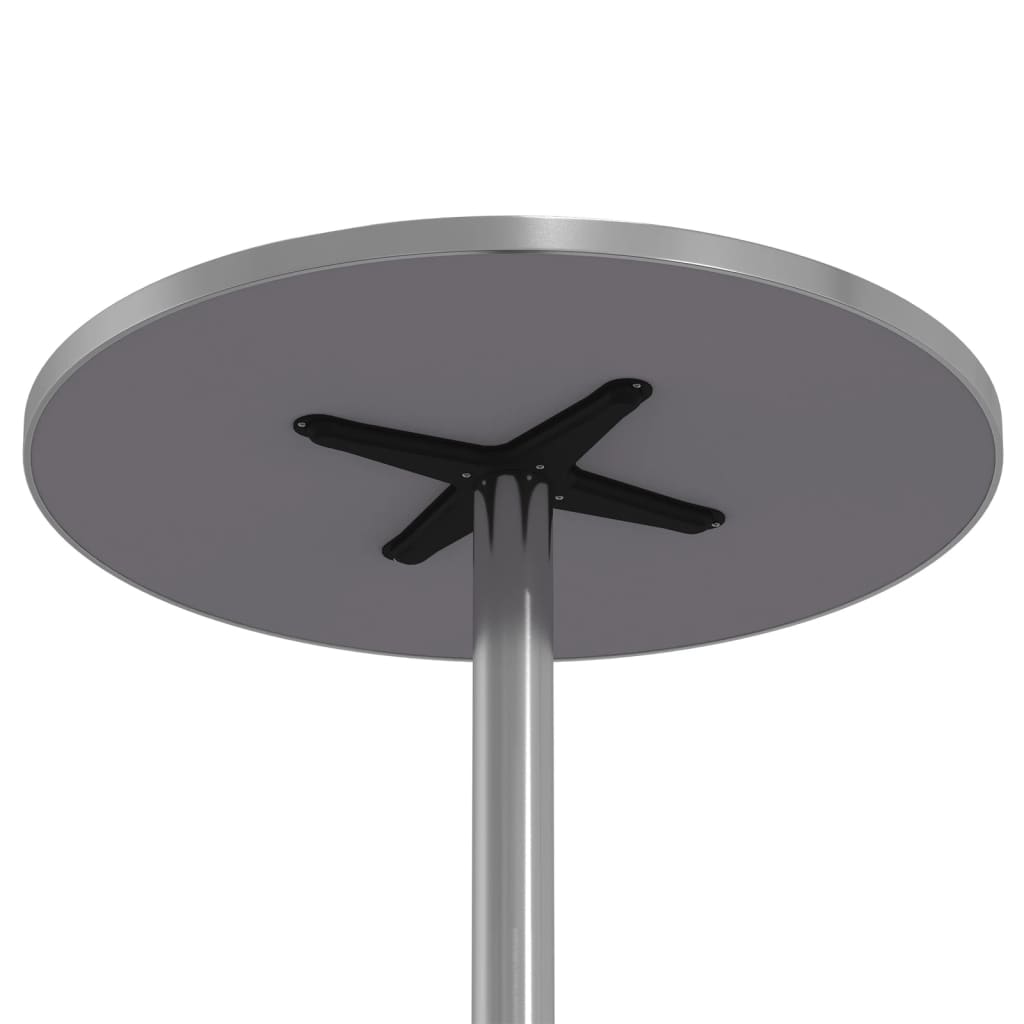 vidaXL Masă bar exterior înălțime reglabilă Ø59,5x70/109,5 cm aluminiu vidaXL Masă bar exterior înălțime reglabilă Ø59,5x70/109,5 cm aluminiu