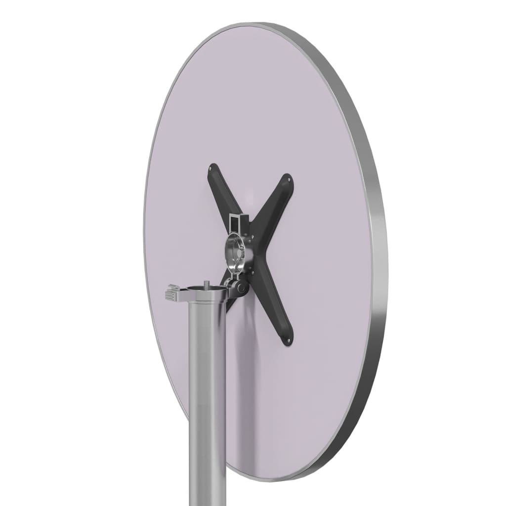 vidaXL Masă bar exterior înălțime reglabilă Ø59,5x70/114,5 cm aluminiu vidaXL Masă bar exterior înălțime reglabilă Ø59,5x70/114,5 cm aluminiu
