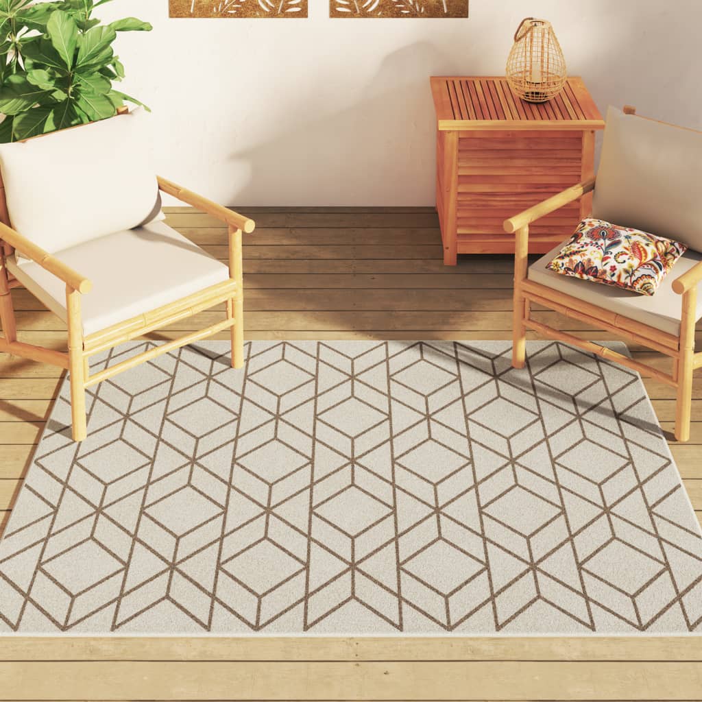 vidaXL Covor interior/exterior, multicolor, 120x180 cm, anti-alunecare
