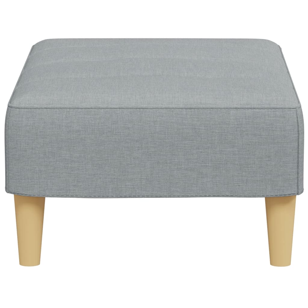 vidaXL Taburet, gri deschis, 77x55x31 cm, material textil vidaXL Taburet, gri deschis, 77x55x31 cm, material textil