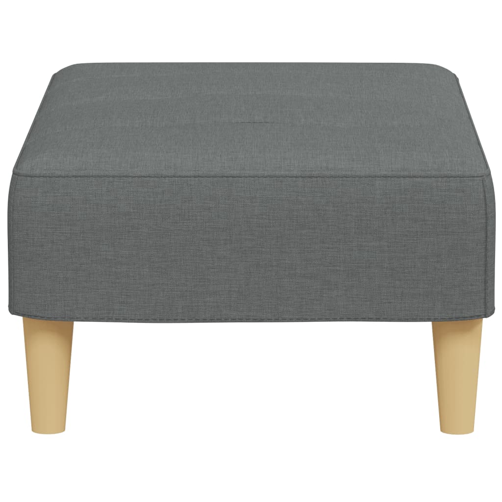 vidaXL Taburet, gri închis, 77x55x31 cm, material textil vidaXL Taburet, gri închis, 77x55x31 cm, material textil