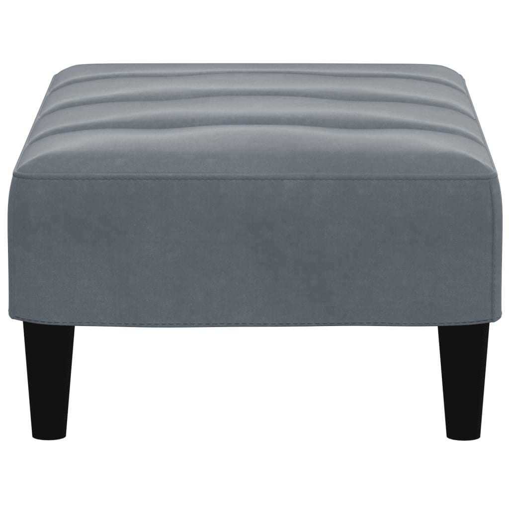 vidaXL Taburet, gri închis, 77x55x31 cm, catifea vidaXL Taburet, gri închis, 77x55x31 cm, catifea