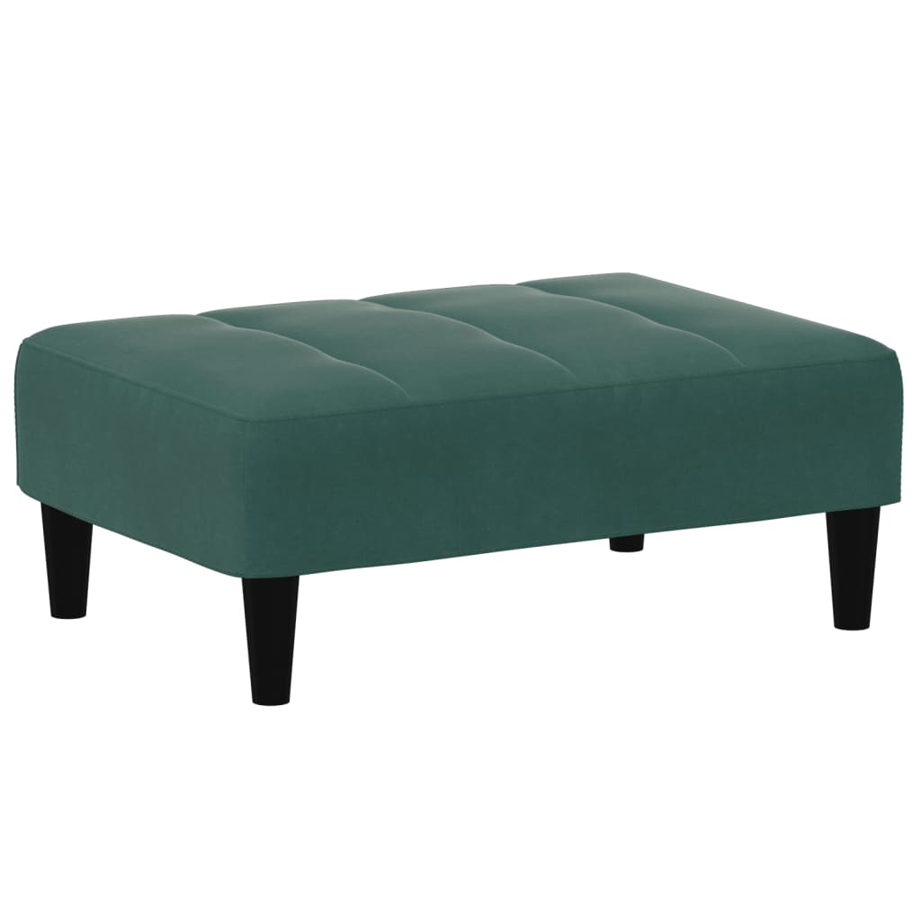 vidaXL Taburet, verde închis, 77x55x31 cm, catifea vidaXL Taburet, verde închis, 77x55x31 cm, catifea