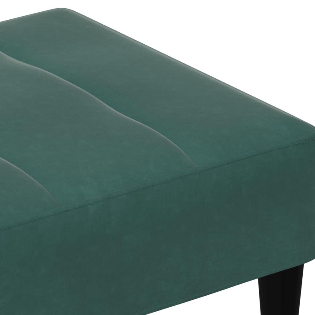 vidaXL Taburet, verde închis, 77x55x31 cm, catifea vidaXL Taburet, verde închis, 77x55x31 cm, catifea