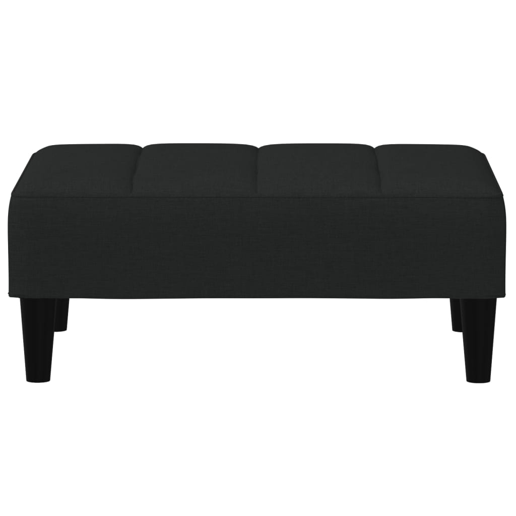vidaXL Taburet, negru, 77x55x31 cm, catifea vidaXL Taburet, negru, 77x55x31 cm, catifea