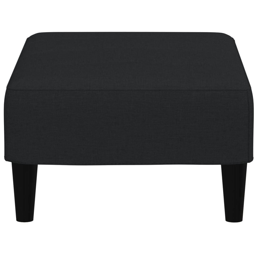 vidaXL Taburet, negru, 77x55x31 cm, catifea vidaXL Taburet, negru, 77x55x31 cm, catifea