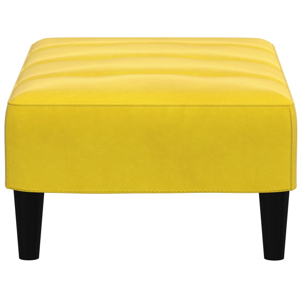 vidaXL Taburet, galben, 77x55x31 cm, catifea vidaXL Taburet, galben, 77x55x31 cm, catifea