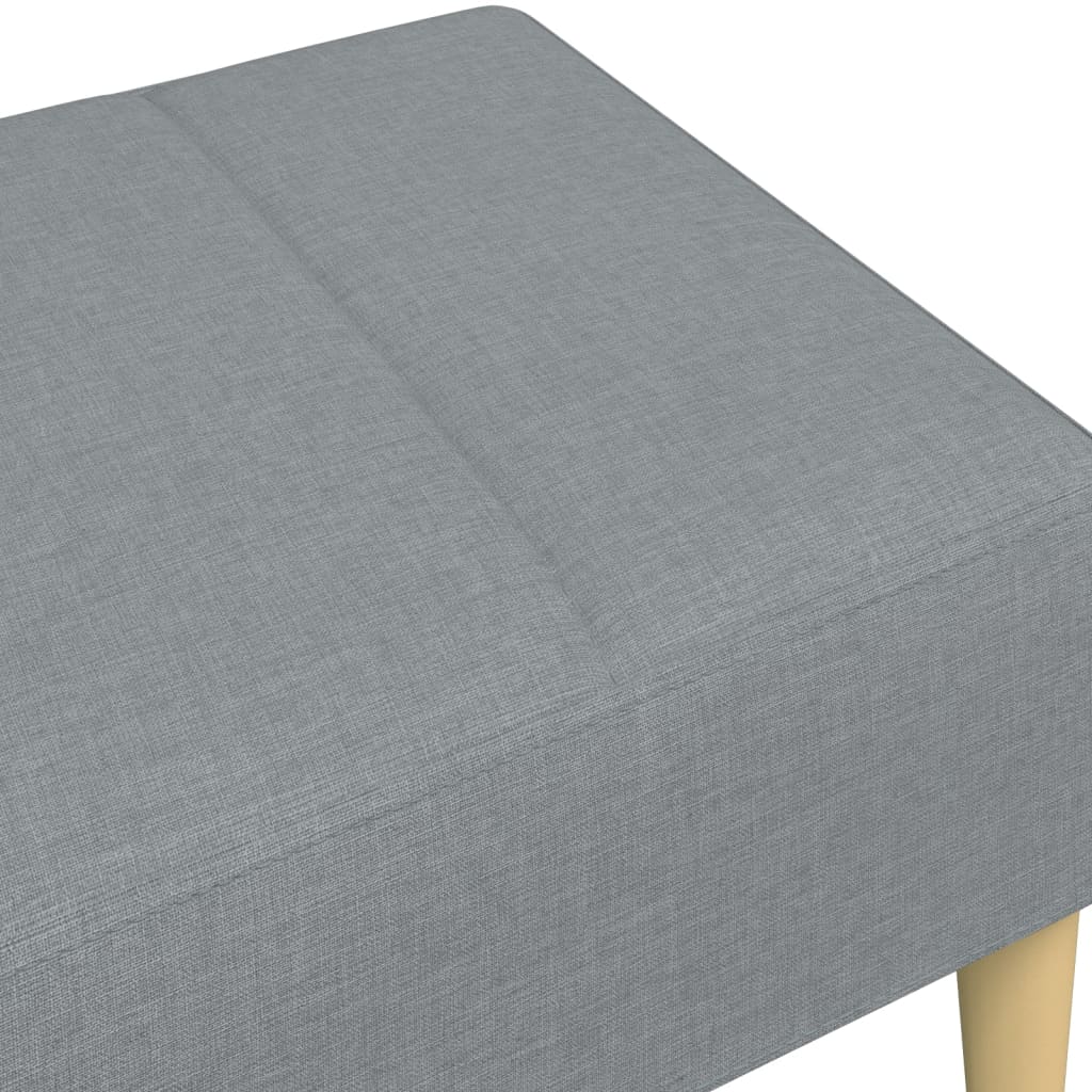 vidaXL Taburet, gri deschis, 77x55x31 cm, material textil vidaXL Taburet, gri deschis, 77x55x31 cm, material textil
