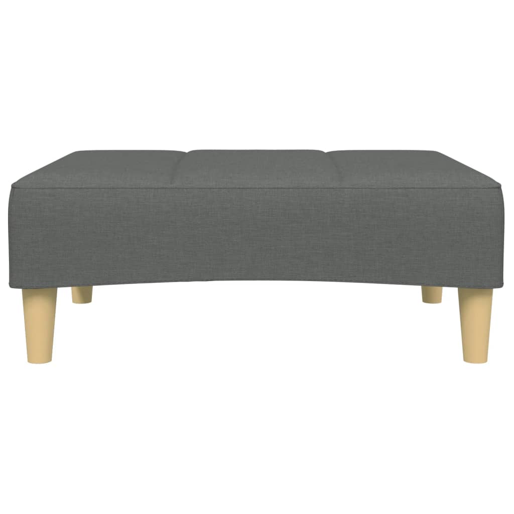 vidaXL Taburet, gri închis, 77x55x31 cm, material textil vidaXL Taburet, gri închis, 77x55x31 cm, material textil